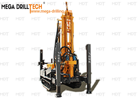Υδραυλικός έλεγχος Crawler Borewell γεώτρηση Rig για γεώτρηση λασπώδης