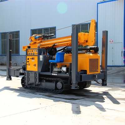 Υδραυλικός έλεγχος Crawler Borewell γεώτρηση Rig για γεώτρηση λασπώδης