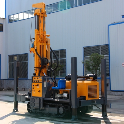 Υδραυλικός έλεγχος Crawler Borewell γεώτρηση Rig για γεώτρηση λασπώδης