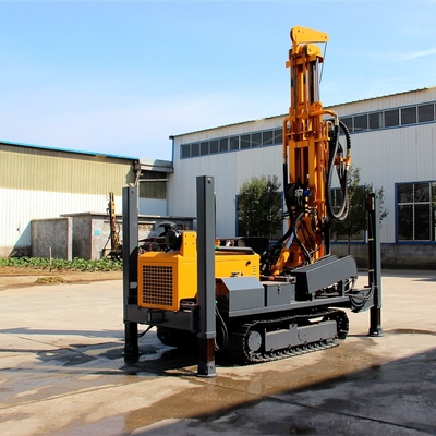 Υδραυλικός έλεγχος Crawler Borewell γεώτρηση Rig για γεώτρηση λασπώδης