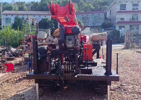 Μηχανή γεώτρησης άγκυρας 60 μέτρων Πλήρης Υδραυλική Υπόγεια Κατασκευή
