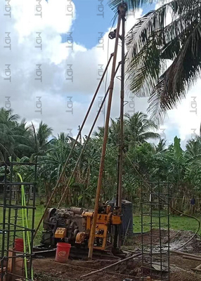 Έδαφος Έρευνας Spindle Drilling Rig Δοκιμαστική μηχανή γεώτρησης λαδιού Κινητήρας 42KW